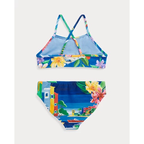폴로 랄프로렌 Seaside-Print Two-Piece Swimsuit