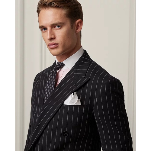 폴로 랄프로렌 Kent Hand-Tailored Striped Suit Jacket
