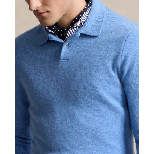 폴로 랄프로렌 Cashmere Polo-Collar Sweater