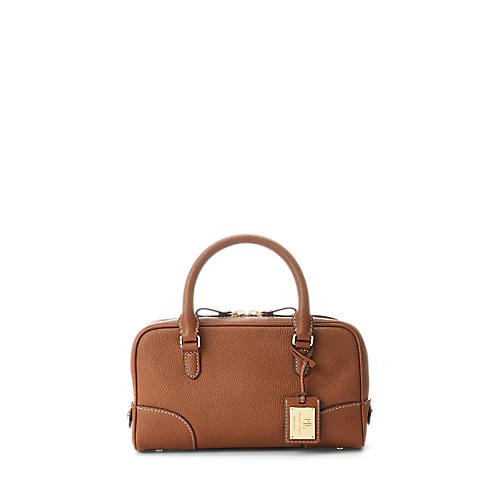 Pebbled Leather Small Emerie Satchel