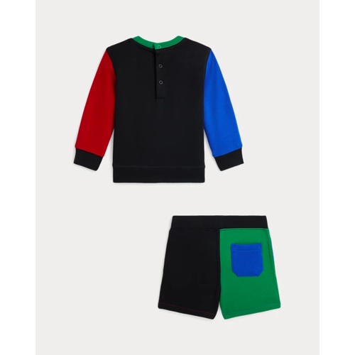 폴로 랄프로렌 Logo Fleece Sweatshirt & Short Set