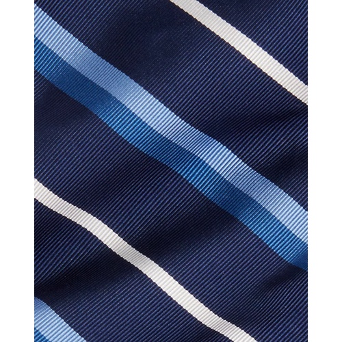 폴로 랄프로렌 Striped Silk-Cotton Mogador Tie