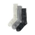 Ribbed Cotton Trouser Sock 3-Pack