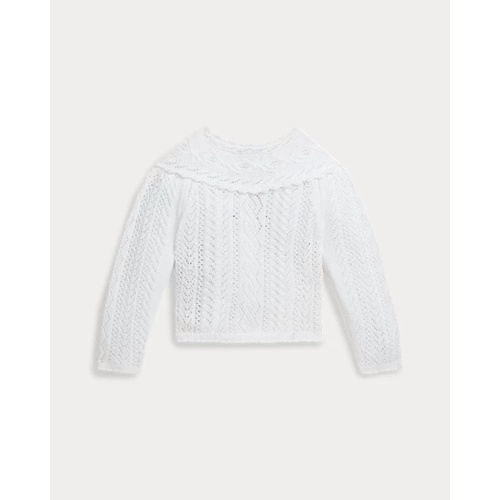 폴로 랄프로렌 Pointelle-Knit Cotton Cardigan