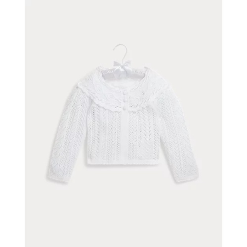 폴로 랄프로렌 Pointelle-Knit Cotton Cardigan