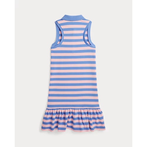 폴로 랄프로렌 Striped Stretch Mesh Polo Dress