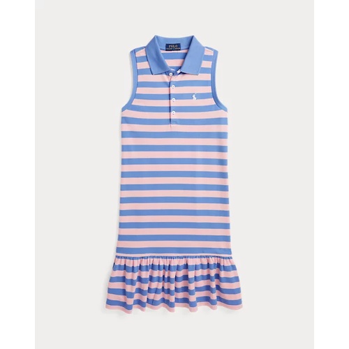 폴로 랄프로렌 Striped Stretch Mesh Polo Dress