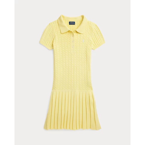 폴로 랄프로렌 Mini-Cable Cotton-Blend Polo Dress