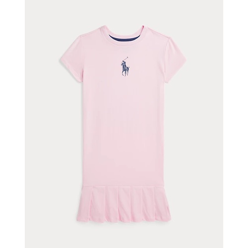 폴로 랄프로렌 Big Pony Pleated Cotton Jersey Tee Dress