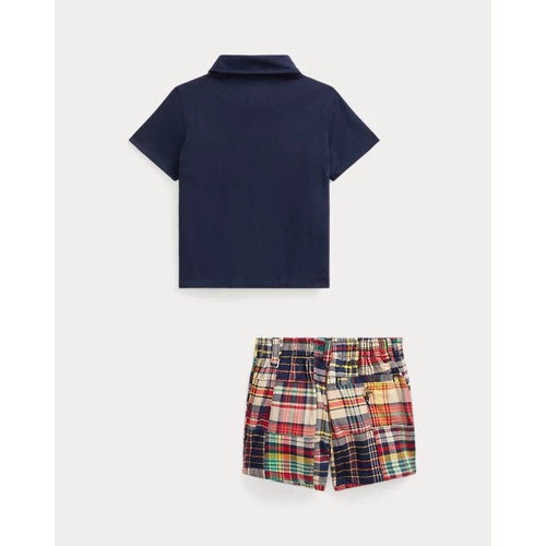 폴로 랄프로렌 Jersey Polo Shirt & Madras Short Set
