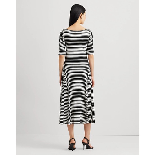 폴로 랄프로렌 Striped Stretch Cotton Midi Dress