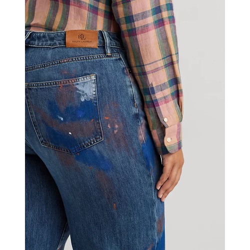 폴로 랄프로렌 Painted High-Rise Relaxed Cropped Jean
