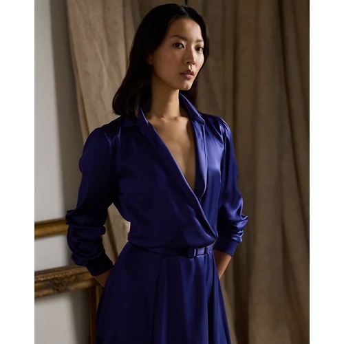 폴로 랄프로렌 Aniyah Silk Satin Day Dress