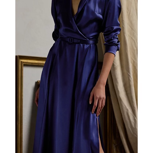 폴로 랄프로렌 Aniyah Silk Satin Day Dress