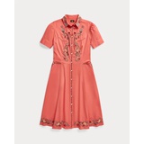 Embroidered Sateen Dress