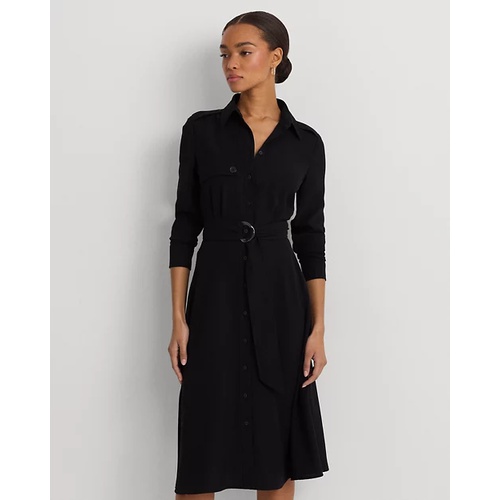 폴로 랄프로렌 Belted Double-Faced Georgette Shirtdress