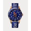 42 MM Polo Player Bronze Blue Dial