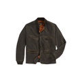 Leather-Trim Cotton Bomber Jacket