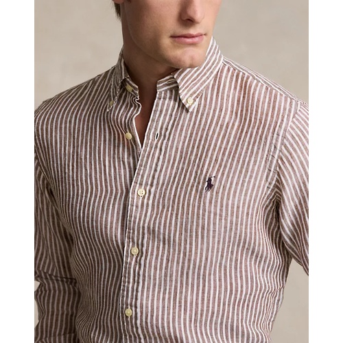 폴로 랄프로렌 Classic Fit Striped Linen Shirt