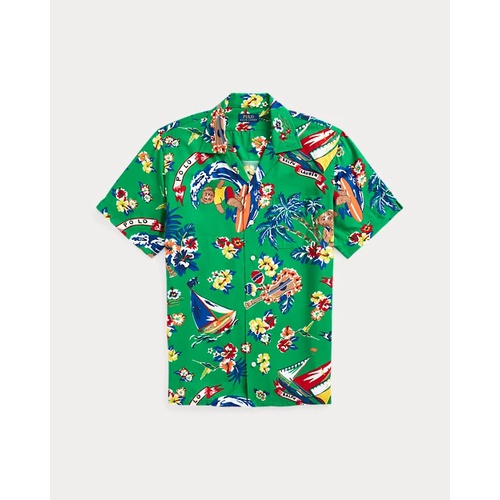 폴로 랄프로렌 Classic Fit Polo Bear-Print Camp Shirt