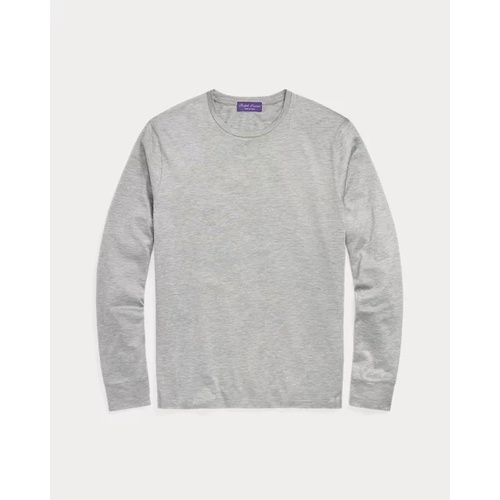 폴로 랄프로렌 Silk-Cotton Jersey Long-Sleeve T-Shirt