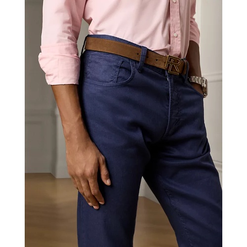 폴로 랄프로렌 Slim Fit Stretch Linen-Cotton Jean