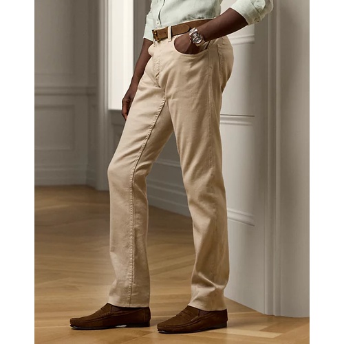 폴로 랄프로렌 Slim Fit Stretch Linen-Cotton Jean