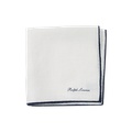 Tipped Linen Pocket Square
