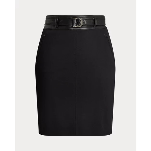 폴로 랄프로렌 Belted Ponte Pencil Skirt