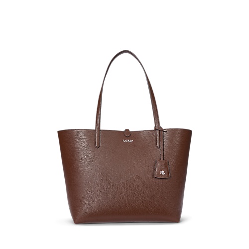 폴로 랄프로렌 Faux-Leather Large Reversible Tote Bag