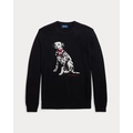 Dalmatian Intarsia-Knit Cashmere Sweater