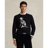 Dalmatian Intarsia-Knit Cashmere Sweater