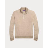 Cashmere Birdseye Quarter-Zip Sweater