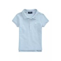 Girls 2-6x Stretch Cotton Mesh Polo Shirt