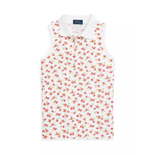 폴로 랄프로렌 Girls 7-16 Strawberry Mesh Sleeveless Polo Shirt