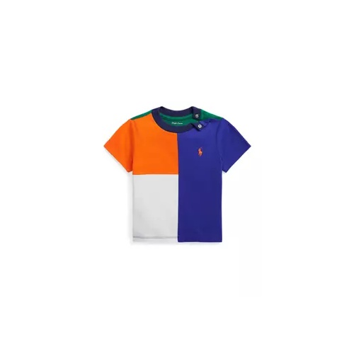 폴로 랄프로렌 Baby Boys Color-Blocked Cotton Jersey T-Shirt