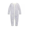 Baby Boys Fox Printed Cotton Footed Coverall