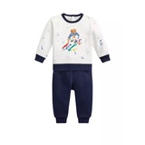Baby Boys Polo Bear Fleece Sweatshirt and Pants Set