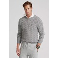 Cotton Cable Knit Driver Long Sleeve Sweater