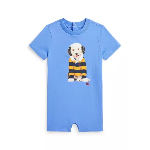 폴로 랄프로렌 Baby Boys Dog-Print Cotton Jersey Shortall