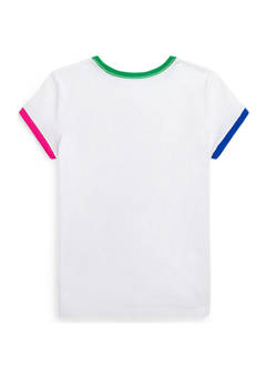 폴로 랄프로렌 Girls 7-16 Polo Bear Cotton Jersey T-Shirt