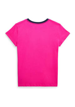 폴로 랄프로렌 Girls 7-16 Logo Cotton Jersey T-Shirt