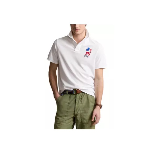 폴로 랄프로렌 Classic Fit Embroidered Mesh Polo Shirt