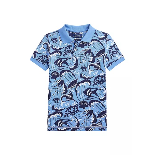 폴로 랄프로렌 Boys 2-7 Reef Print Cotton Mesh Polo Shirt