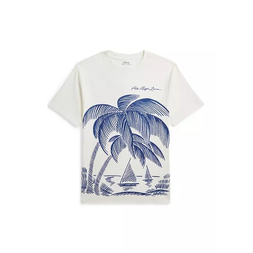 폴로 랄프로렌 Boys 8-20 Beach Print Cotton Jersey Graphic T-Shirt