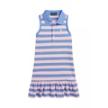 Girls 2-6x Striped Stretch Mesh Polo Dress