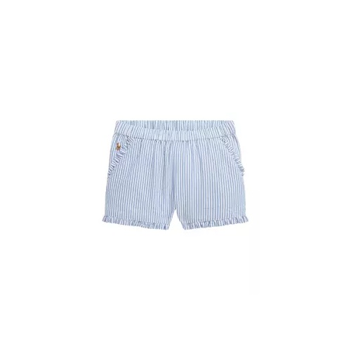 폴로 랄프로렌 Girls 2-6x Striped Ruffled Cotton Seersucker Shorts