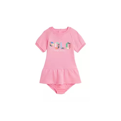 폴로 랄프로렌 Baby Girls Mixed-Logo Terry Dress & Bloomer