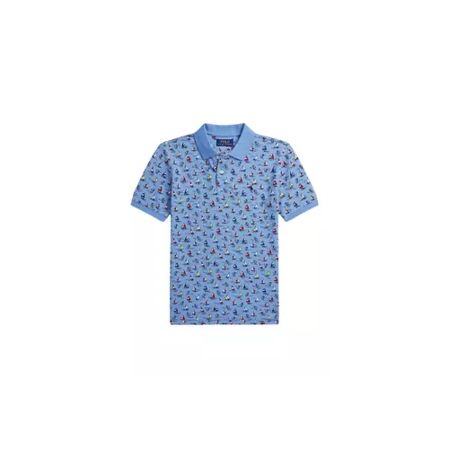 폴로 랄프로렌 Boys 8-20 Sailboat Print Cotton Mesh Polo Shirt