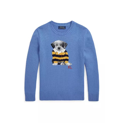 폴로 랄프로렌 Boys 8-20 Dog Intarsia Cotton Sweater